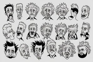 rick sanchez and albert einstein tattoo idea