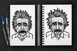 rick sanchez half albert einstein tattoo idea