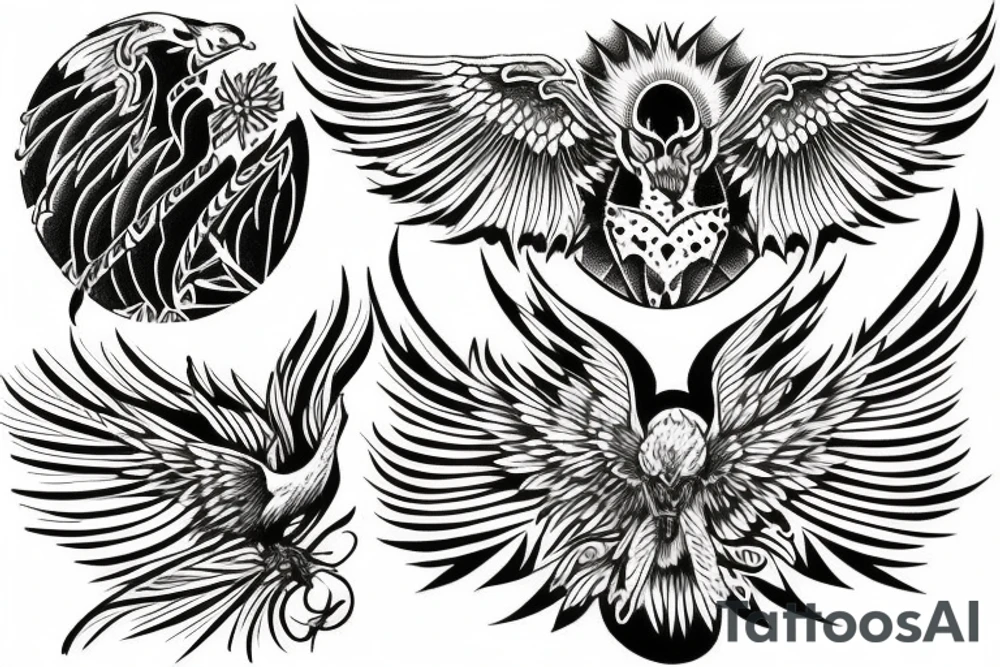 Phoenix tattoo idea