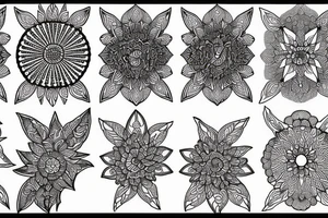 Phoenix and mandala tattoo idea