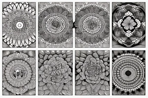 Phoenix and mandala tattoo idea