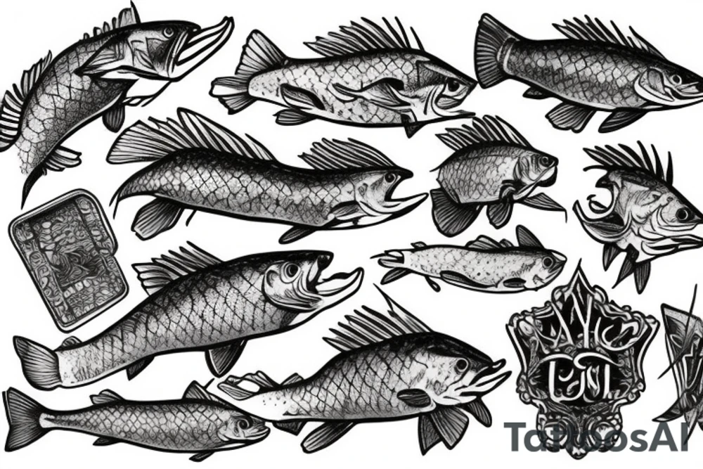 Northern pike tattoo idea