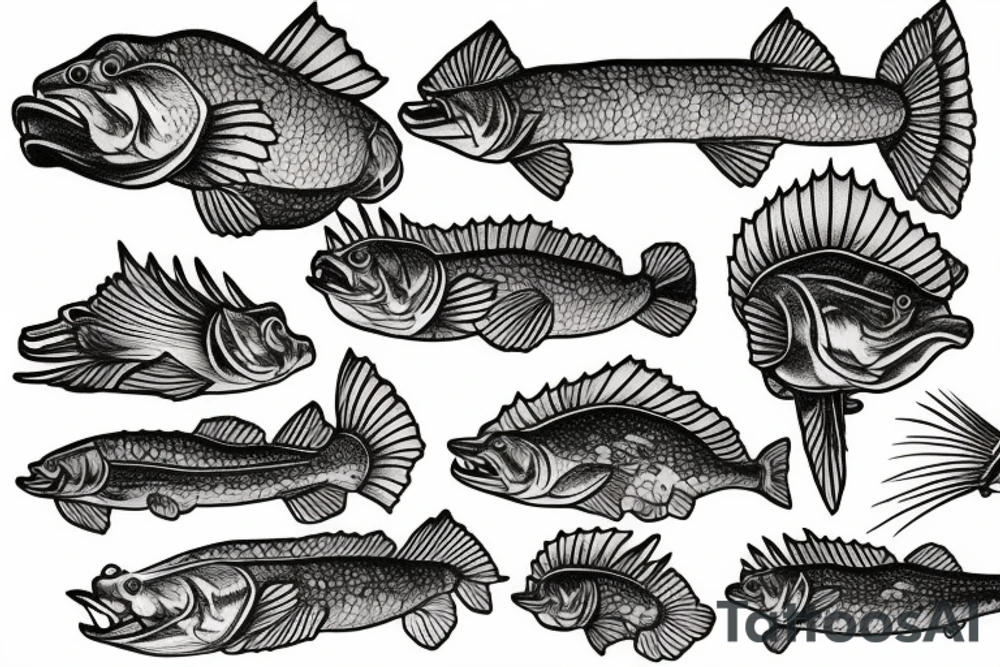 Northern pike tattoo idea