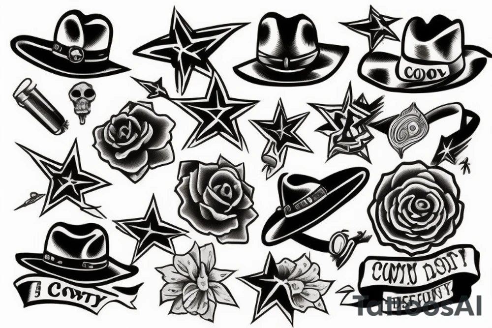 Cowboy tattoo idea