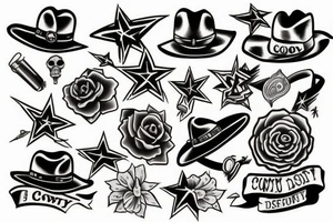 Cowboy tattoo idea