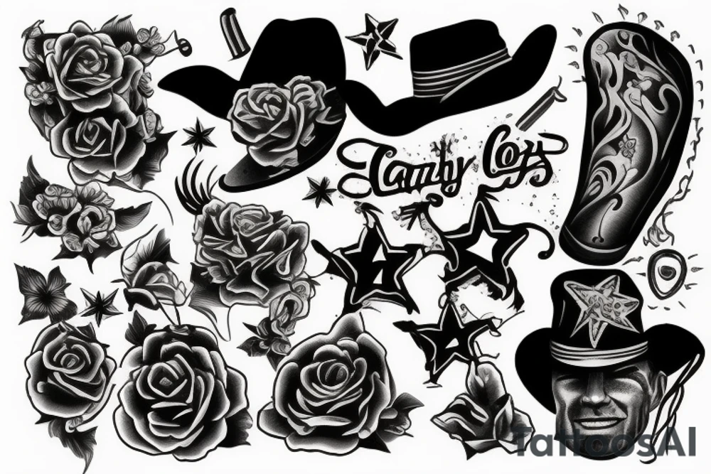 Cowboy tattoo idea