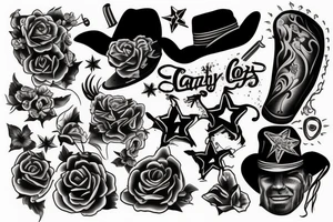 Cowboy tattoo idea