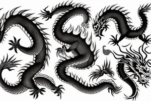 Japanese dragon tattoo idea