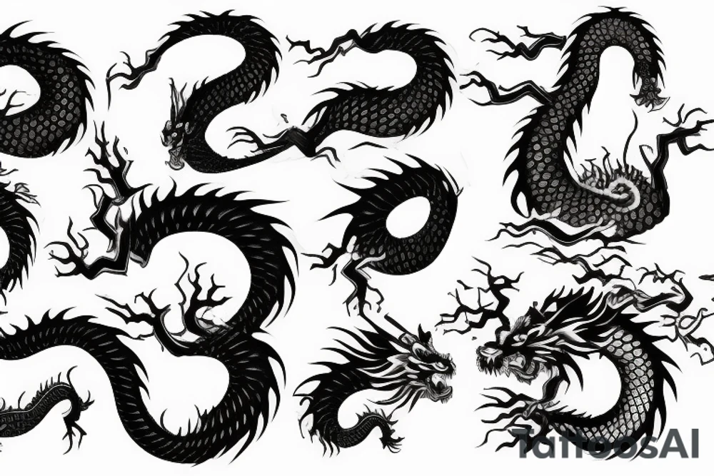 Japanese dragon tattoo idea