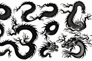 Japanese dragon tattoo idea