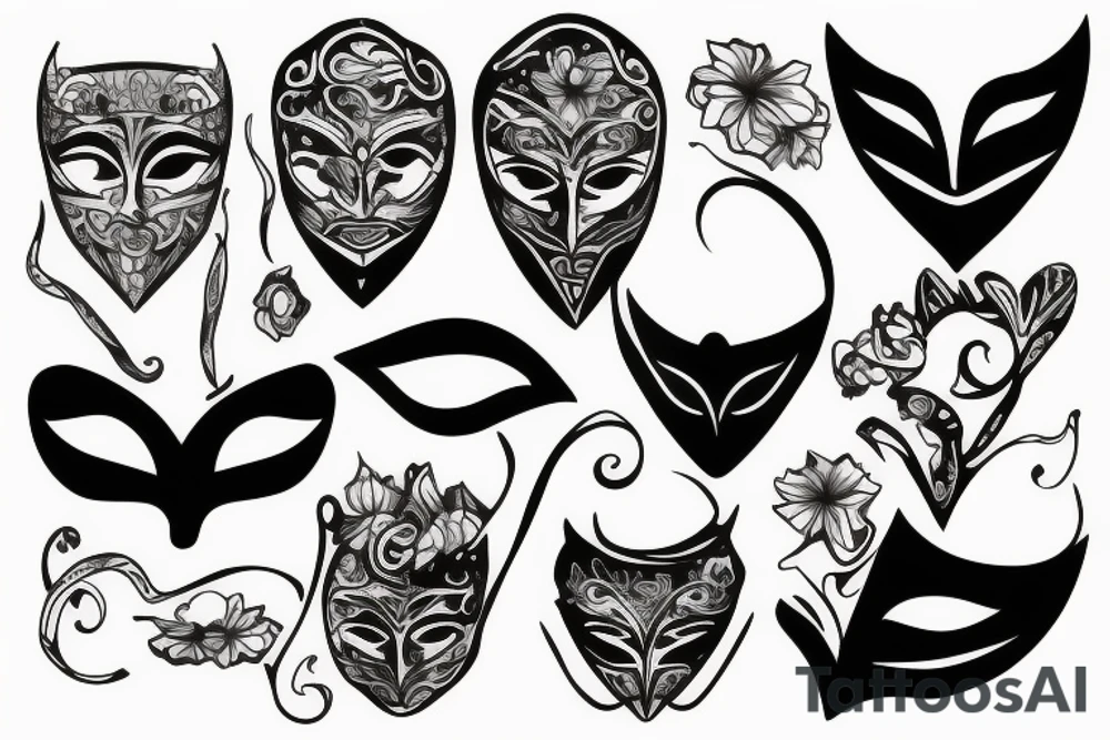 mask tattoo idea