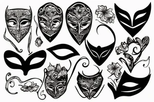 mask tattoo idea