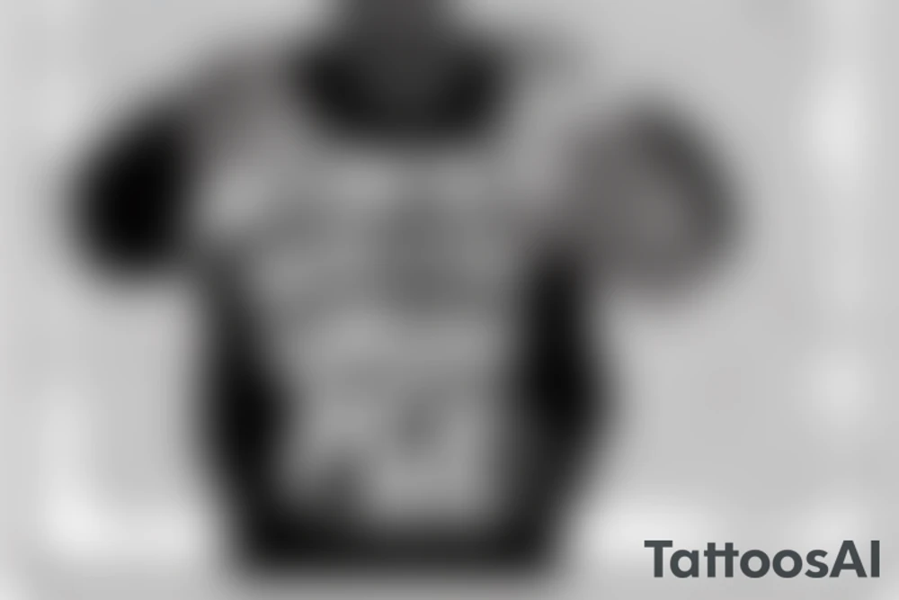 Notorious BIG with crown in brooklyn nets jersey tattoo idea