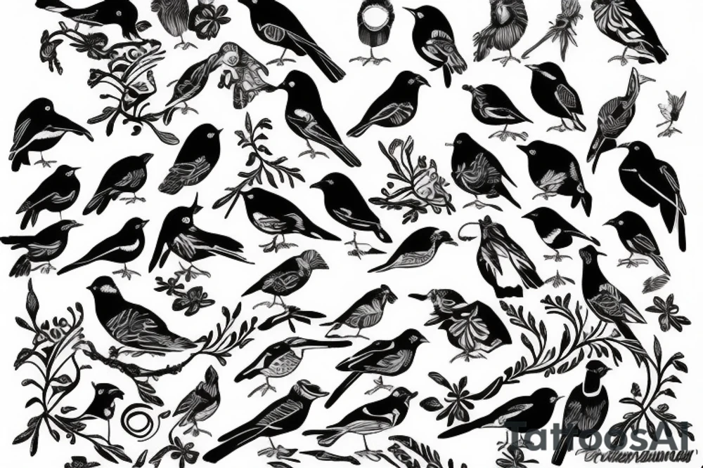 Azores Bird tattoo idea