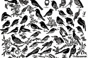 Azores Bird tattoo idea