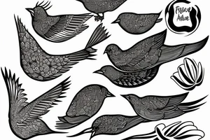 Azores Bird tattoo idea