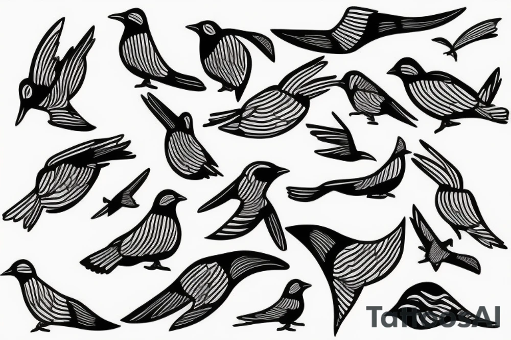 Azores Flag Bird tattoo idea