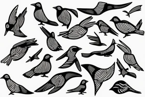Azores Flag Bird tattoo idea