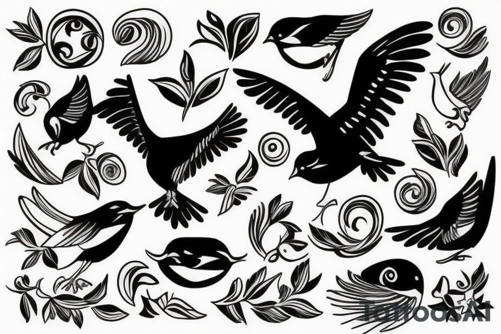 Azores Flag Bird tattoo idea