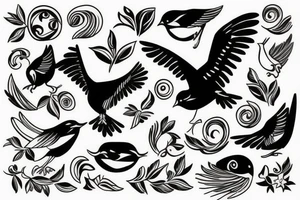 Azores Flag Bird tattoo idea