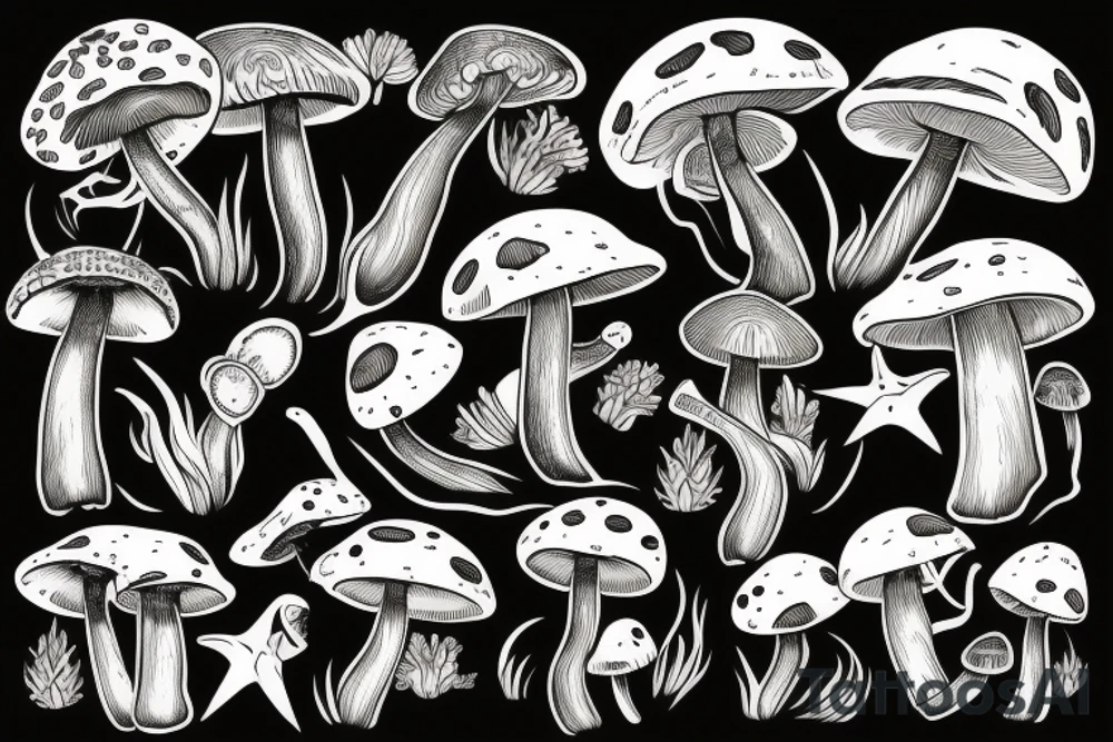 Mushroom tattoo idea