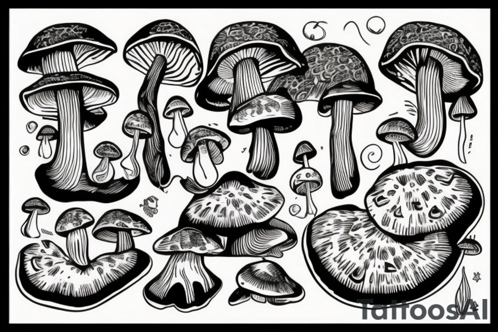 Mushroom tattoo idea