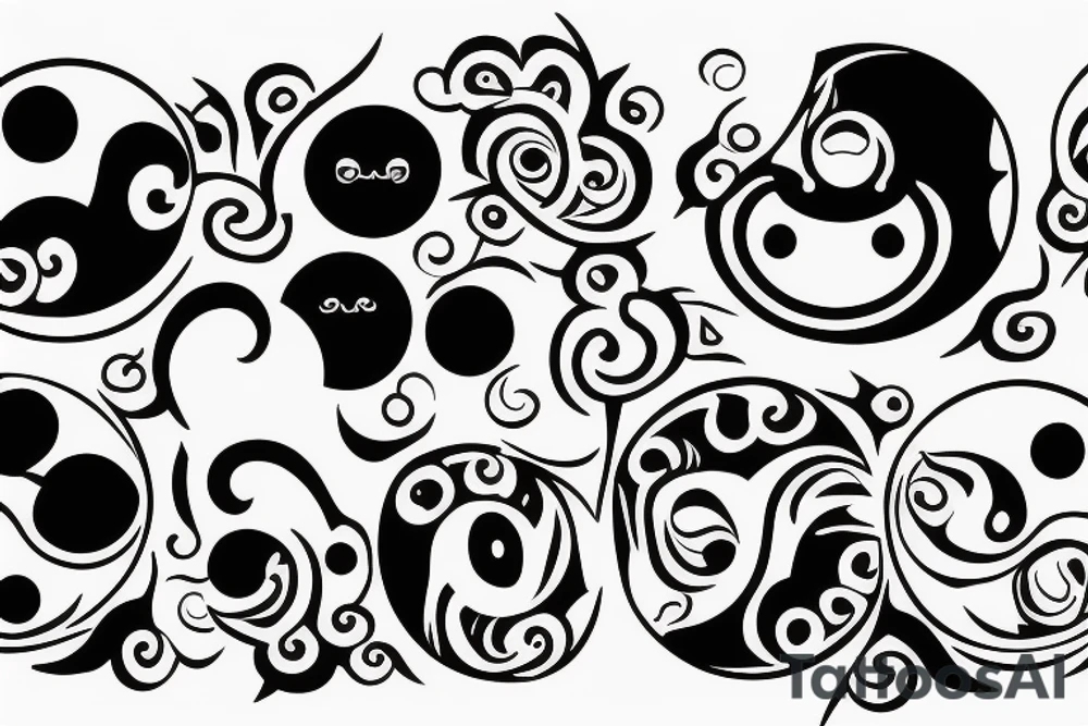 ying yang smiley face surrounded by vortex tattoo idea ying yang smiley face surrounded by vortex tattoo idea