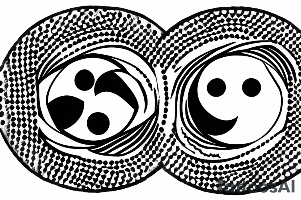 ying yang smiley face surrounded by vortex tattoo idea ying yang smiley face surrounded by vortex tattoo idea
