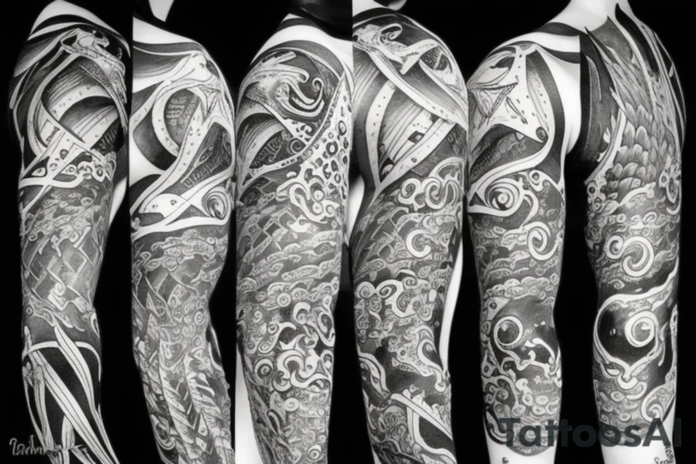 God of the sea tattoo idea