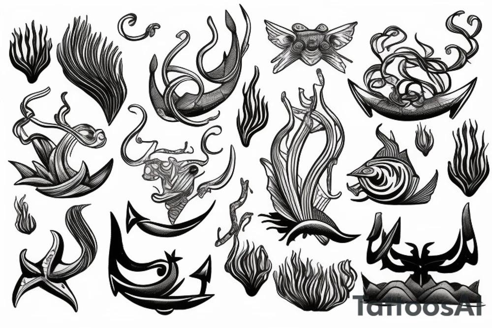God of the sea tattoo idea