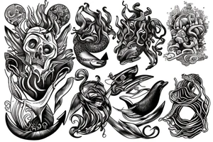 God of the sea tattoo idea