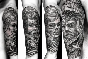 God of the sea tattoo idea