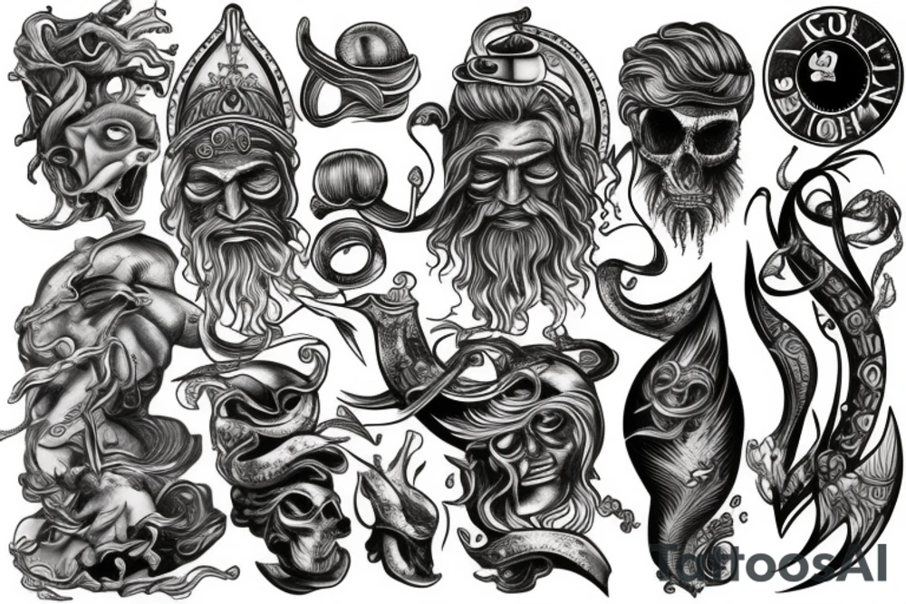 Poseidon tattoo idea