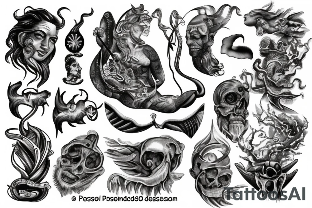 Poseidon tattoo idea