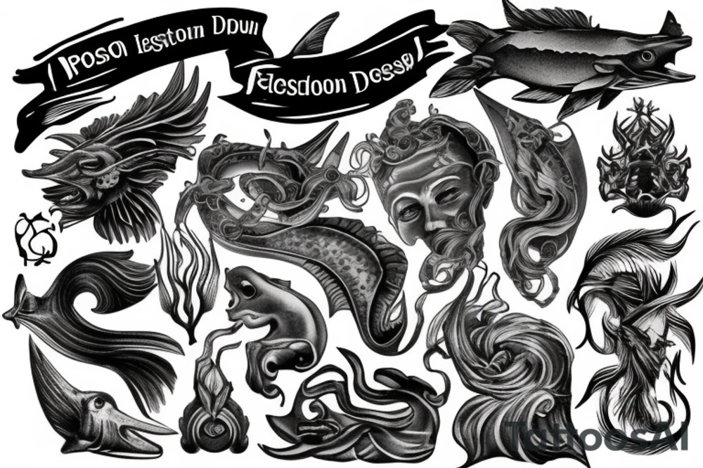 Poseidon tattoo idea