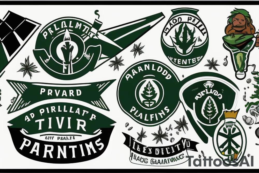 Portland Timbers logo with Morton salt girl tattoo idea
