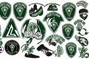 Portland Timbers football club with Morton salt girl tattoo idea
