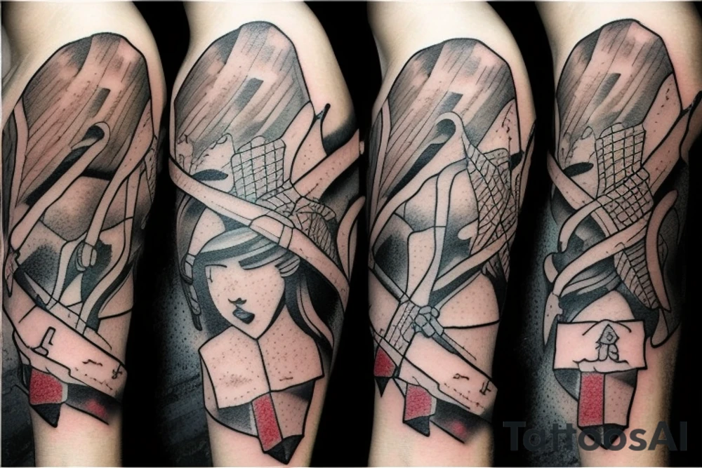 Salt girl with axe tattoo idea