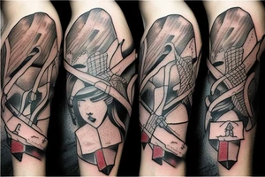 Salt girl with axe tattoo idea
