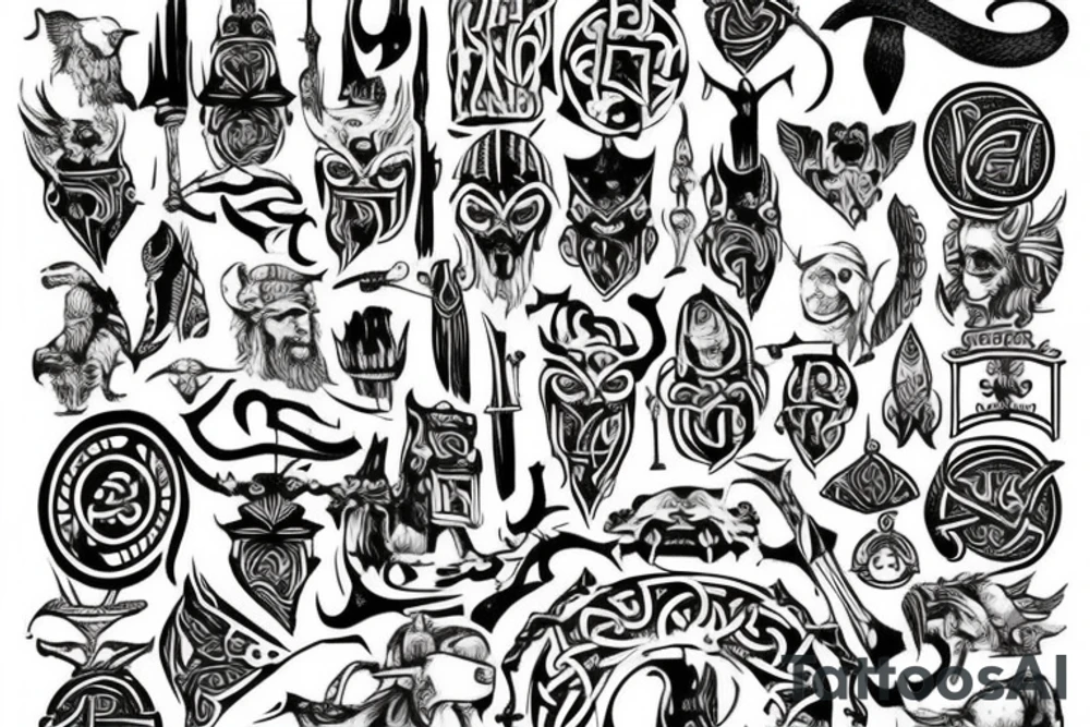 Viking stile tattoo idea