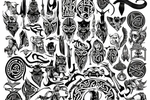 Viking stile tattoo idea