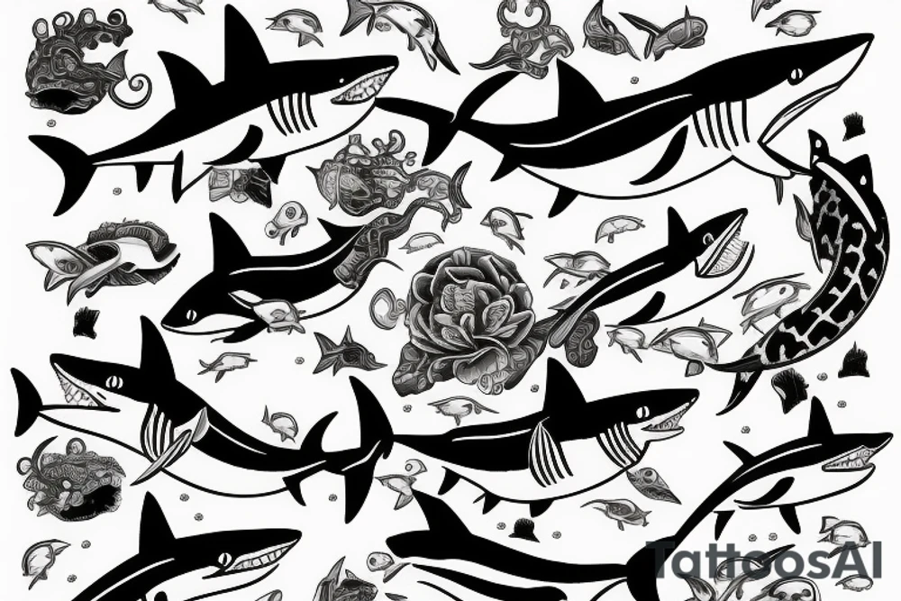 Shark tattoo idea