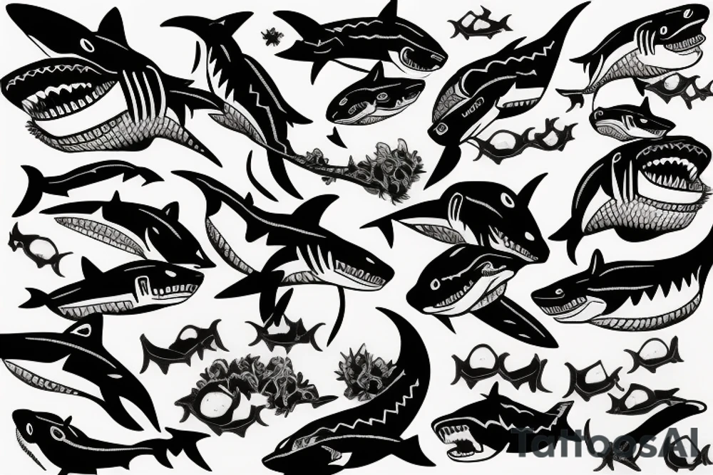 Shark tattoo idea