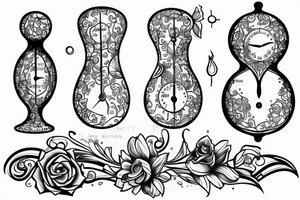 Hourglass tattoo idea