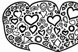 Heart with brain and body tattoo idea