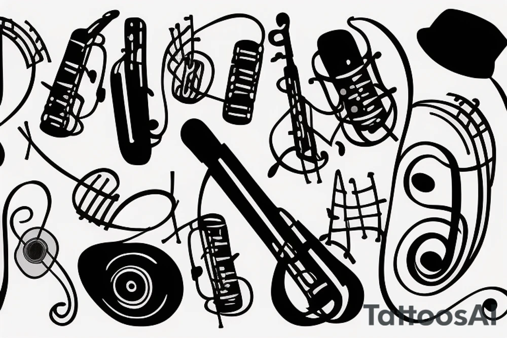 Music Father tattoo idea