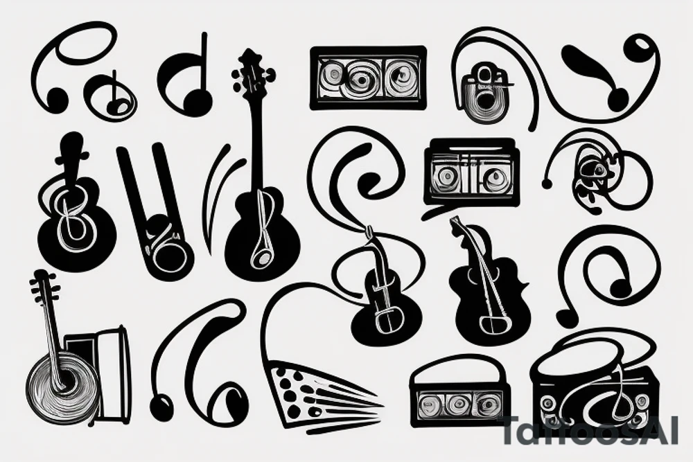 Music Father tattoo idea