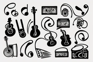 Music Father tattoo idea