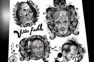 Music and missing father tattoo idea
