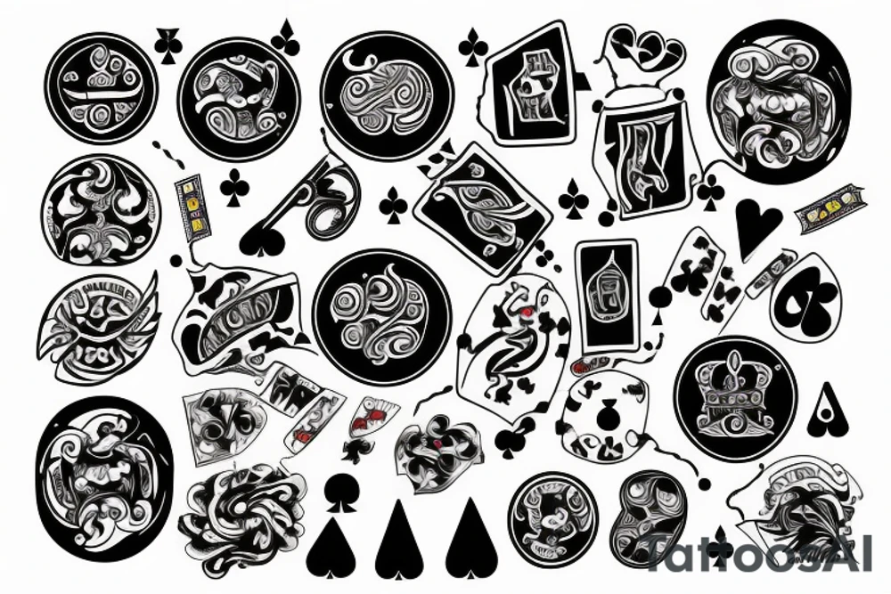 Life is a gamble tattoo idea